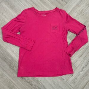 Vineyard Vines Hot Pink Long Sleeve T-Shirt XS
